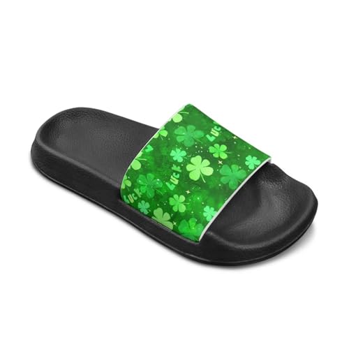 Image of Boy & Girls Slide Sandals Kids Shower Shoes Non Slip Summer Slippers Beach Sandals
