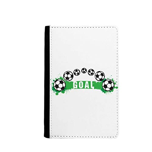 Étui portefeuille passeport football multicolore 3.7x5.8" de voyage