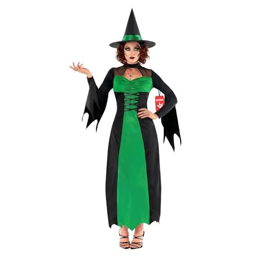 Morph Hexenkostüm Damen, Hexe Kostüm Damen, Kostum Hexe Frauen, Hexenkleid, Halloween Kostum Frauen, Karneval Kostume, Fasching in 6 Größen erhältlich, XXXL