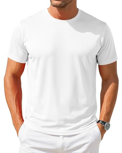 Mens Shirt Mesh Tees Workout Short Sleeve Shirt Tees