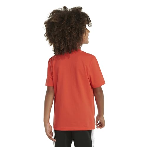 Image of Adidas Boys Short Sleeve T-Shirt Sports Graphic Tee Shirt