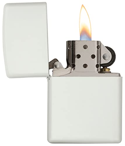 Encendedor de Bolsillo Zippo Classic Blanco Mate miniatura 3