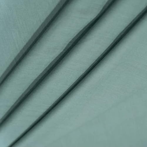 Image of 100% Pure Cotton Mulmul Fabric Material | Reusable Ultra Fine Mulmul Fabric | Lightweight Soft Smooth Piece Linning, Stole, Dupatta, Cushion Pillow Cover (Malachite Green, 2.5 Meters)