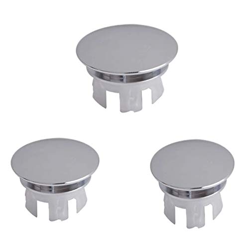 Zeagro 3 unids Cocina Baño Recipiente del Lavabo Baño Fregadero Orificio de desbordamiento Redondo Tapa de la Tapa de Drenaje Insertar Estilo de reemplazo 7