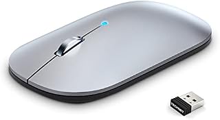 Bluetooth Mouse, TECKNET Rechargeable Wireless Mouse for Laptop, Tri-mode(BT5.0/3.0/2.4G) Slim Silent Computer Mouse Mini Receiver 4000 DPI Portable Mouse for Macbook/iPad/iPhone/Android/Windows/Linux