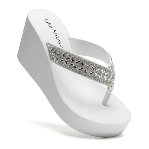 Like-know-like Rhinestone Wedge Sandals Cover