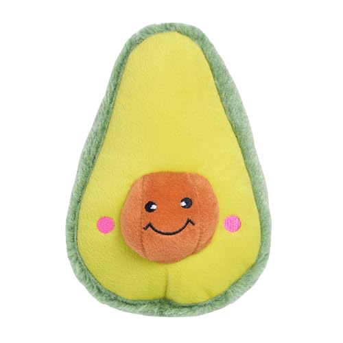 ZippyPaws NomNomz - Dog Squeaky Toys to Keep Them Busy, Funny Food Plush for Small, Medium, & Large Dogs, Cute Stuffed Puppy Toy, Pet Products, Gift for Dogs of All Breeds, Soft and Cuddly - Avocado