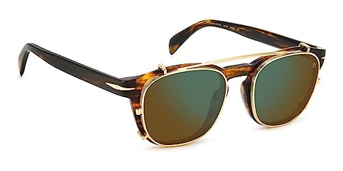 David Beckham DB 1117/CS Red Havana Gold/Green Folding Clip On 50/20/145 men Sunglasses3