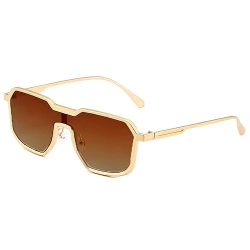 Image of Dervin UV Protected One Piece Designer Punk Style Metal Sunglasses for Men and Women