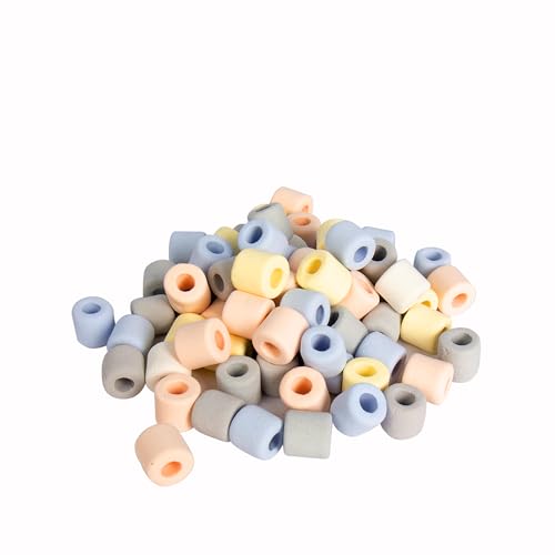 Image of UPETTOOLS Aquarium Filter Media, 5 in 1 Bio Ceramic Ring Balls for Aquarium Filter, Porous Filter Media for Freshwater and Marine Fish Tank /Pond (1.1lb)