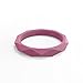 Women's Rose Quartz Geo Stackable Silicone Ring Size 05