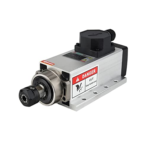 Kit de motor de husillo refrigerado por aire CNC 2200W/2.2kw Square 2.2kw Motor de husillo refrigerado por aire 2.2kw ER20 Motor de husillo CNC for fresadora CNC(2,380)