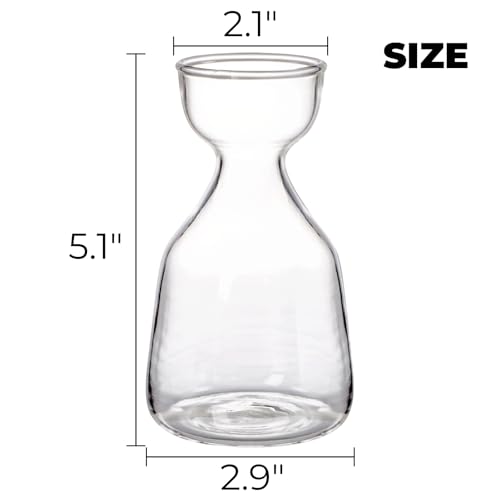 Image of Hiceeden 3 Pack Avocado Seed Starter Vase for Growing, Glass Acorn Tree Growing Kit Vase, Small Avocado Tree Plant Pot Seed Planter, Flower Bud Vases Gift for Gardening Lovers