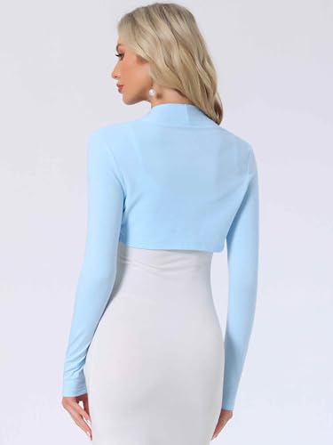 Image of Allegra K Elegant Shrugs for Women Long Sleeve Open Front Bolero Shrug
