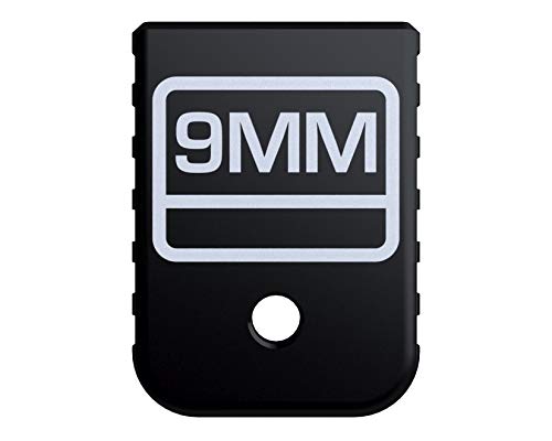 Rowe Tactical Magazine Base Plate for Glock Gen 1-5 - Black (Straight Serrations) Glock 9MM Graphic - Fits 9mm .40 Cal .357 Sig 45 Gap