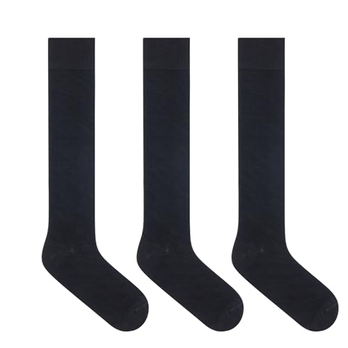 3 Pairs Men's Knee-High Dress Socks2