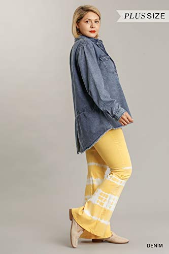 Umgee Women's Denim Shacket Shirt Jacket3