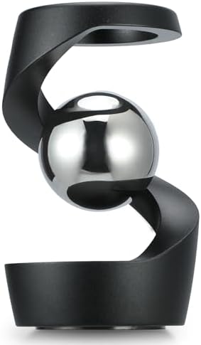 Kinetic Optical Illusion Toys, Kinetic Desktop Fidget Spinner Toys, Cool Gadget Fidget Toys Gift for Various Holidays, Kinetic Spinner Ball Relieve Stress Anxiety for Kids and Adults (Black)