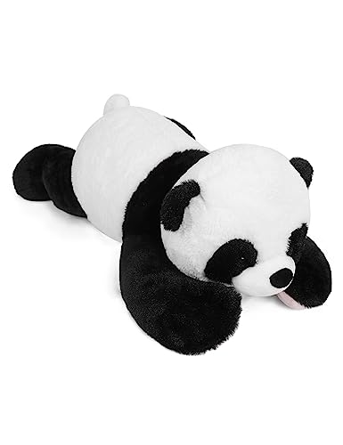 Gubuy Weighted Panda Stuffed Animals 5lb, 24in Weighted Panda Bear Plush for Kids Adults Boys Girl, Cute Plushies Soft Pillow Toy for Christmas, Valentine's, Birthday Gifts