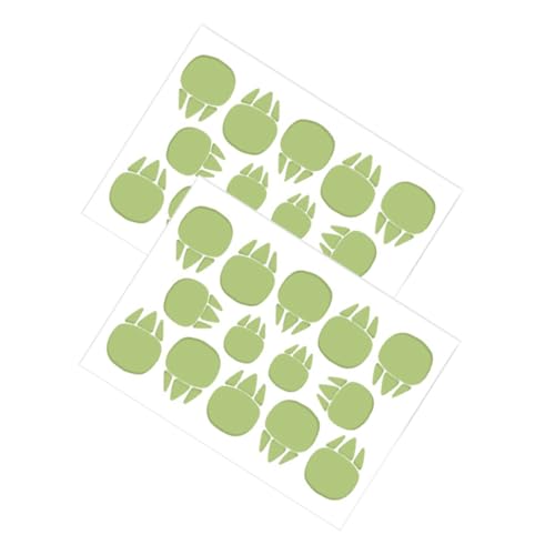 Stickers de Huellas de Dinosaurio Brillan en la Oscuridad 2 Hojas