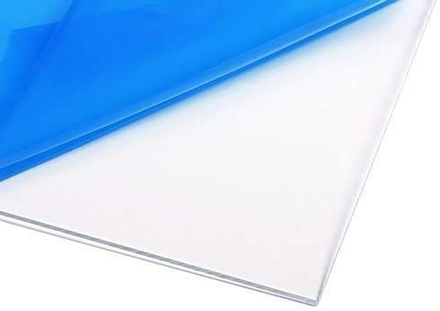 BIGIMALL Acrylic 3mm Clear Transparent Plexiglass Sheet (8 Inch X 8 Inch) - Pack of 6 Pcs