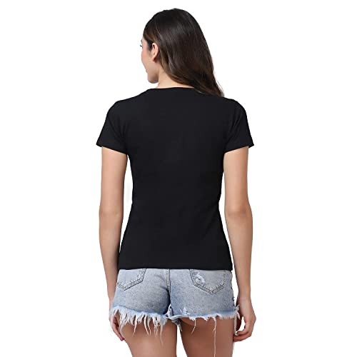 Image of Cotton Half Sleeve T-Shirt for Women, Round Neck Half Sleeves Gym Sports T-Shirt, Casual Women's Regular T-Shirt