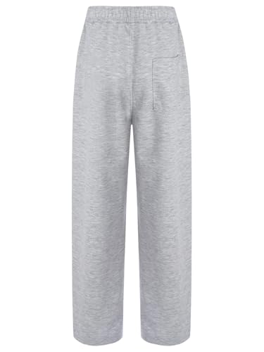 Hularka Kids Boys Girls Joggers Active Athletic Sweatpants Wide Leg Pants Trousers with Pocket Sports Casual Wear2