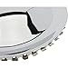 Speedway Motors Full Moon Style 15 Inch Wheel Covers, Chrome Plated Full Moon Hubcap, Snap-On for Easy Installation, 1-3/8” Net Crown, Set of 4 Wheel Covers