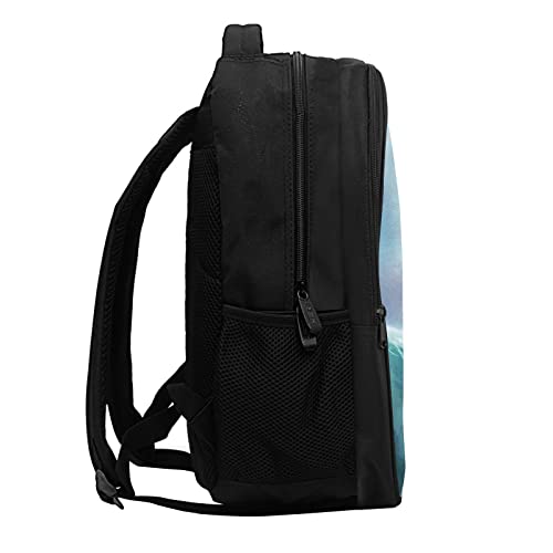 SARA NELL Cool Fierce Shark School Backpack for Boys Girls, Durable Bookbag with 2 Main Compartment, Side Pockets, Kindergarten Elementary Backpack, 15.7 Inches3