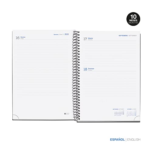 MIQUELRIUS - Agenda September 2022 August 2023 - Page Day - Plus Size 15 x 21.4 cm - Bilingual: Spanish, English - School - Pink - Image 3