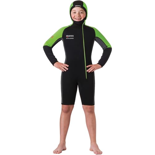 Mares Junior Explorer Jacket - Chaqueta de neopreno 5mm de manga larga para buceo con capucha integrada para niños y niñas miniatura 1