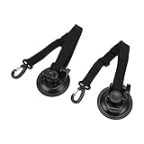 SUPYINI Autozelt Saugnapfbecher, 2pcs 9 Cm Saugnapfbecher -Haken -Krawatten -Downs, Ideal für Camping, Reisen oder Familie mit Carabiner, für die Autobahn -Markise.