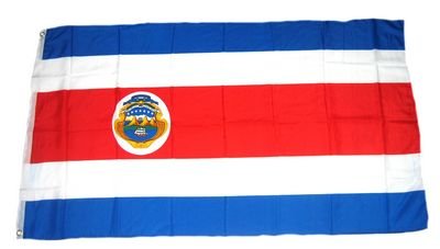 Preisvergleich Produktbild Fahne / Flagge Costa Rica NEU 90 x 150 cm Flaggen