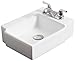 Wall Mounted Rectangle Vessel Bathroom Sink Faucet Mount: Single, Hardware Finish: Aluminum