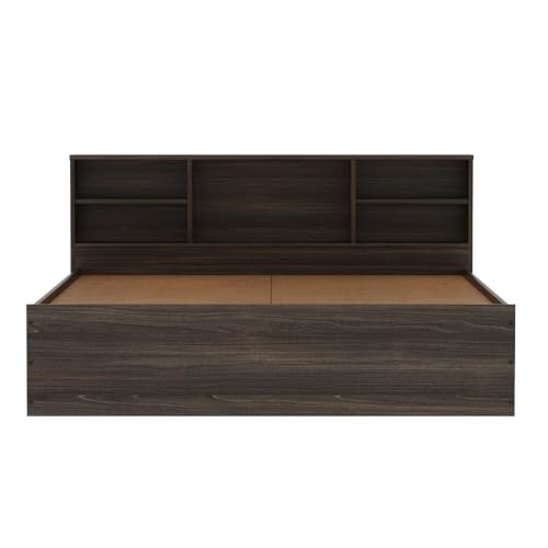 Image of Wakefit Bed | 1 Yr Warranty | Bed Queen Size, Comes with Storage Box, Noise Free, Density: 680-750 kg /m, Termite & Borer Resistant, Fits Mattresses Up to 8 Inches (Petra 78 x 60 - Wyoming Maple)