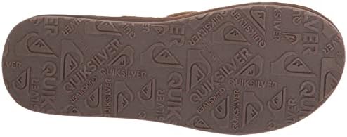 Quiksilver Men's Carver Leather Flip Flop Sandal, TAN-Solid, 13 | Image 3