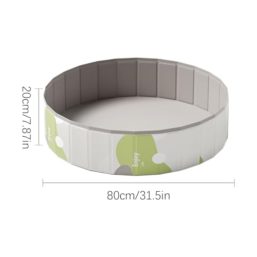 Piscina plegable para perros piscina de vadeo de PVC infantil para exterior 6