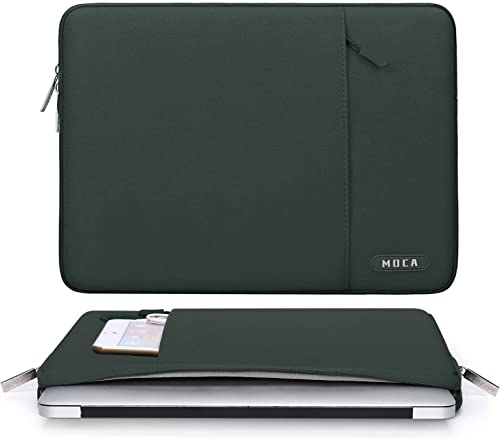 Image of MOCA Laptop Sleeve Bag Compatible with MacBook Pro 16 inch 2023-2019 M2 A2780 M1 A2485 Pro /Max A2141 /Pro Retina 15 A1398, 15-15.6 inch Notebook, Polyester Vertical Case with Pocket