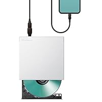 ロジテック スマホ用CD録音/DVDドライブ LDR-SM5WUVWH Amazon.co.jp: ロジテック CDドライブ スマホ用CD録音ドライブ
