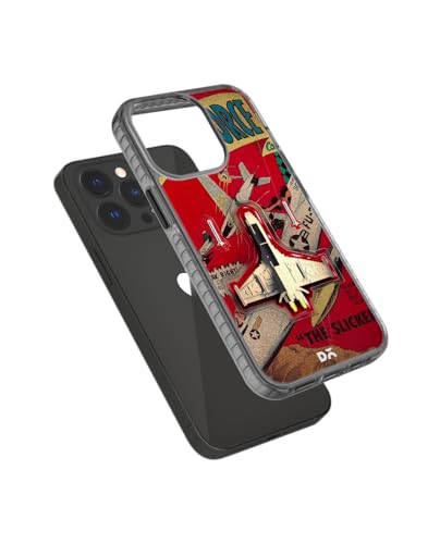 Image of DailyObjects Case for iPhone 15 Pro Max Compatible with Mag-Safe Wireless Charging, Stride 2.0 Jet Ranger Slim Shockproof Back Cover with Inner Magnetic Ring