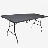WERKA PRO Table Pliante rectangulaire Grise 180 x 74 x 74 cm