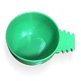 KIXZSAZ 10 Stück Plastikfutternäpfe für Haustiere, wiederverwendbar, waschbar, aufsteckbar, Vogelhäuschen, Samenschale, Kleintier, Bauernhaus, Haushalt, Klein
