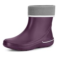 Ladeheid Girl's EVA Thermo Lightweight Wellington Boots Rainy Wellies Rain Boots LA-CA-08 (Purple, 3.5/4.5 UK)
