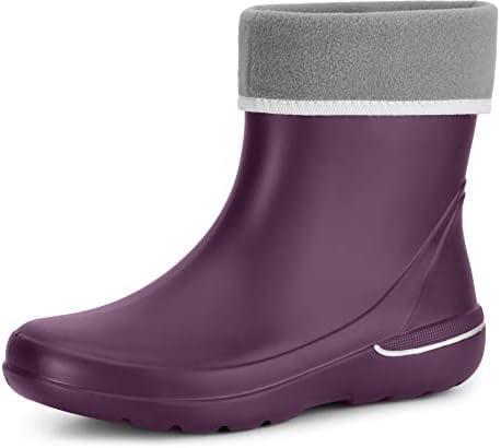 Ladeheid Dames Lichtgewicht EVA Rubberen Regenlaarzen LA-CA-09 (Poeder Roze, 38/39 EU