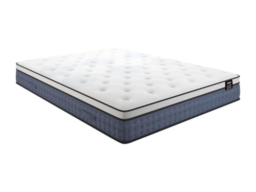 Vente-unique Venta ˙nica-colchÛn 140 x 190 cm Muelles ensacados 7 Zonas y Gel con Memoria de Forma de 23 cm ñ VARNO de YSMEO