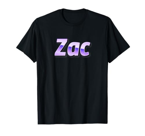 Zac. Etiqueta de nombre personalizada, Nombre personal Camiseta