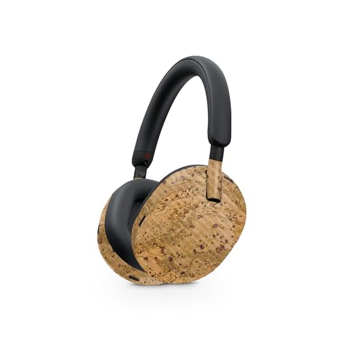 Image of MightySkins Carbon Fiber Skin Compatible with Sony WH-1000XM5 Headphones - Cork | Protective, Durable Textured Carbon Fiber Finish | Easy to Apply, Remove, and Change Styles