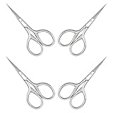 MAJORMENCH 4個点ステンレス製ヒゲ手入れ 鼻毛カット用 シザー コンパクト携帯型 男性用眉毛 口ひげトリマー