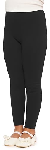 Merry Style Mädchen Lange Leggings aus Baumwolle MS10-225 (Schwarz, 152...