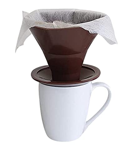 Just Pour Coffee | Single Serve Pour Over Coffee Dripper Bag and Filters | 6 Pre-Filled Eco Friendly Coffee Filters (Medium Roast - Colombia)